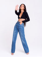 High Rise Boyfriend Jeans
