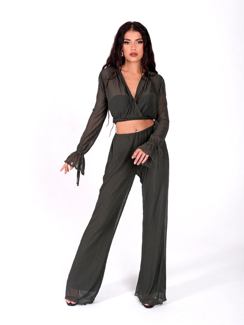 Chiffon Layered Trousers