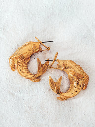 Carp Golden Earrings