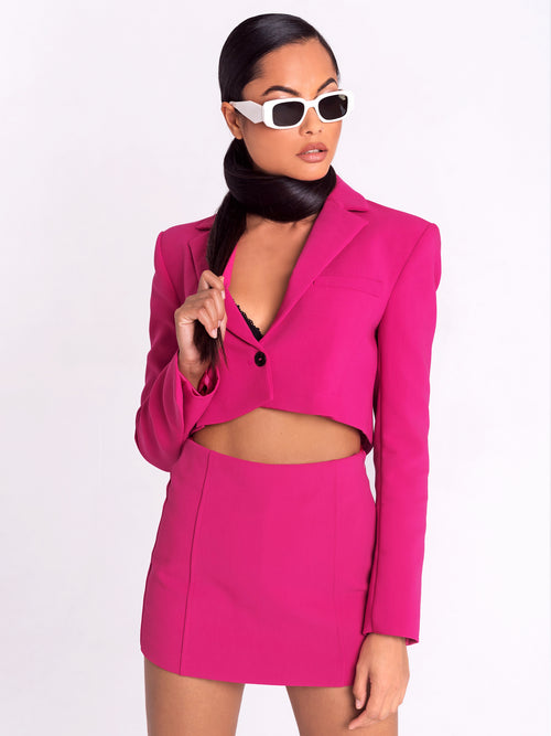 Hot Pink Crop Jacket